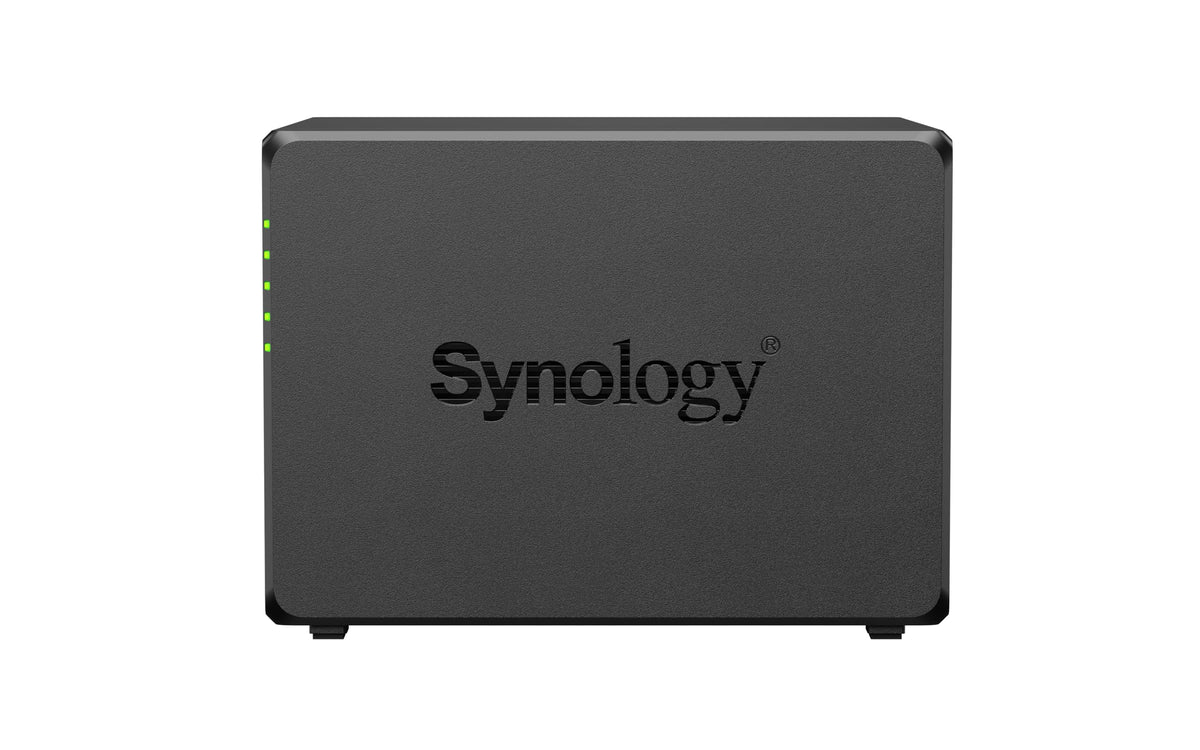Private Cloud Media Server - Stream by Synology – 166 mm x 199 mm x 223 mm, Metal, Black, Model DS425+