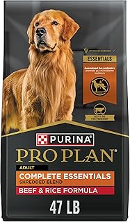 Purina Pro Plan Complete Essentials Beef & Rice Dry Dog Food, 47 lb Bag