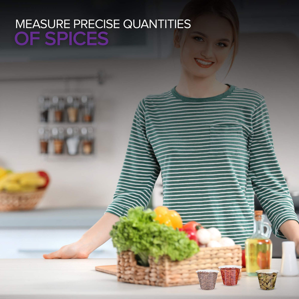 1 oz Disposable Medicine Cups (500 Count) - Clear Plastic Measuring Cups - Embossed Medicine Cups for Pills by Stock Your Home – 1 3/8 x 1 1/8 x 1 7/8 inches, 1.0 ounces