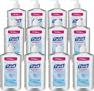 Purell Instant Hand Sanitizer, 20 Oz. Pump Bottles, Pack of 12