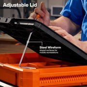 KLEIN TOOLS Tray Top / Orange/Stainless Steel / 1 Tool Boxes