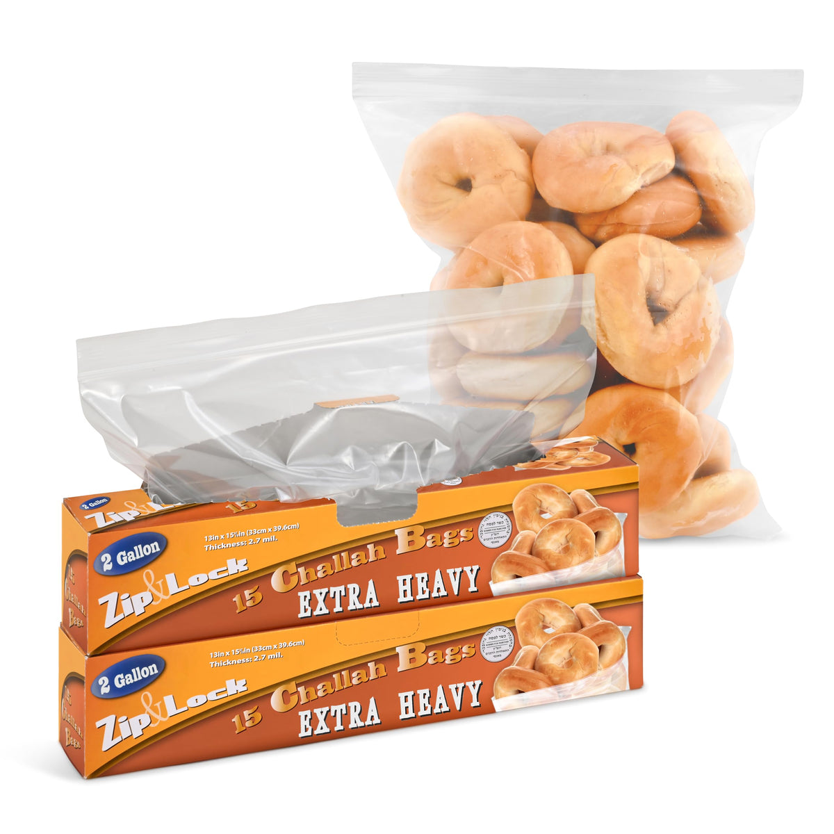 30 Count 2 Gallon Freezer Bags by Stock Your Home – 2 Gallon, 2.0 gallons, Plastic, Clear, Pack of 30