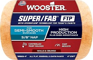 Wooster RR923-4 Super Fab FTP Paint Roller Cover 3/8" Nap 4"