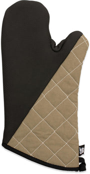 San Jamar Conventional Style / 15" Length / Tan Oven Mitts
