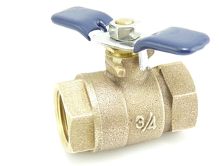 3/4" 765 Ball Valve Thread X Thread Full Port Non Tapped by Febco – 0.75 Inch, Bronze, Model 34-765BV