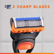 Fusion5 Razor for Men by Gillette – 3 Count (Pack of 1), Black