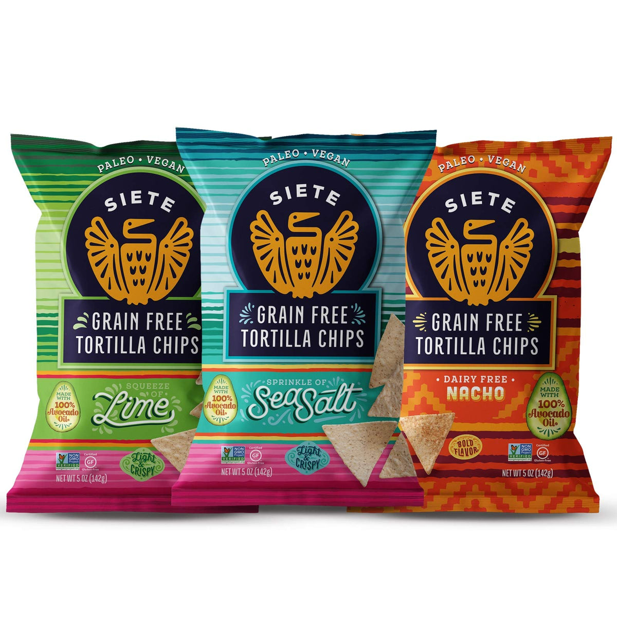 Siete Variety / 5 Ounce (Pack of 12) / 12 Tortilla