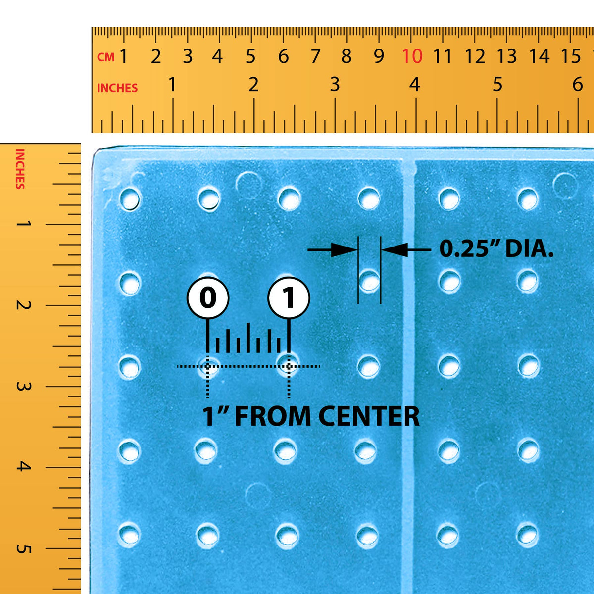 Azar Displays Pegboard only / Blue / 14 inches (W) x 14 inches (D) x 20 inches (H) Panels & Units