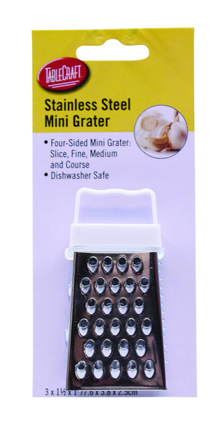 Small, Silver Mini Grater by Tablecraft – Small, Plastic, Silver, Model SG100