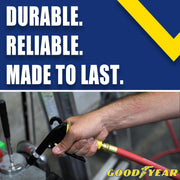 6' x 3/8" Lead-In Rubber Air Hose by Goodyear – 72 inches, Epdm,Rubber, Red, Model 10322