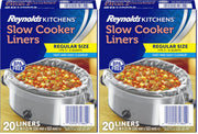 Reynolds Clear / 20 Count (Pack of 2) / 40 Count Slow Cookers