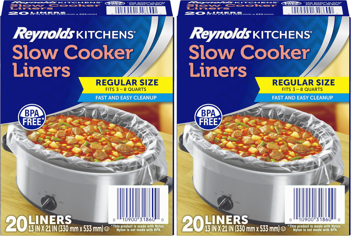 Reynolds Clear / 20 Count (Pack of 2) / 40 Count Slow Cookers