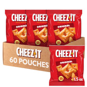 Crackers, Original, 1.5oz (60 Count) by Cheez-It – 1.5 Ounce (Pack of 60), Pack of 60, Model 2410012261