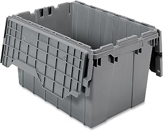 Akro-Mils AKM39120GREY Attached Lid Storage Container