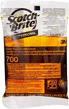 3M Scotch-Brite Griddle Cleaning, 3.2 Oz Packet, 40/Pack | Quick Clean Liquid, Heavy Duty, Cleans in 3-5 Minutes, for Baked on Food and Cooking Oils, Use on Hot or Cool Griddle, 700-40