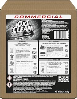 OxiClean Versatile Stain Remover Professional, 25 LB Bulk Box