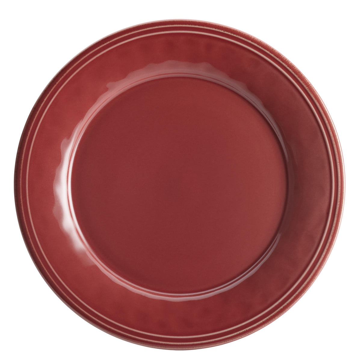 Rachael Ray Cucina Stoneware Dinnerware Set, 16 Piece, Cranberry Red