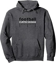 Curtis Vikings Football Lines HS Pullover Hoodie