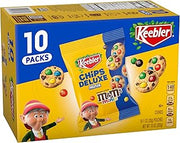 Keebler Chips Deluxe Minis Made with M&M’s, Chocolate Chip Cookies, 1 oz Pouches, 10 Count