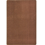 Endurance Solid Colored Area Rug in Color Brown by Joy Carpets – 4' x 6' (Rectangular), Polyester, Brown, Model 80N-10