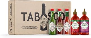 Brand Hot Sauce Variety Pack, Gift Set Includes Five Tabasco Hot Sauce Glass & Squeeze Bottles, Perfect for Eggs, Pizza, Tacos, and More, 37 Fl Oz (Pack of 5)