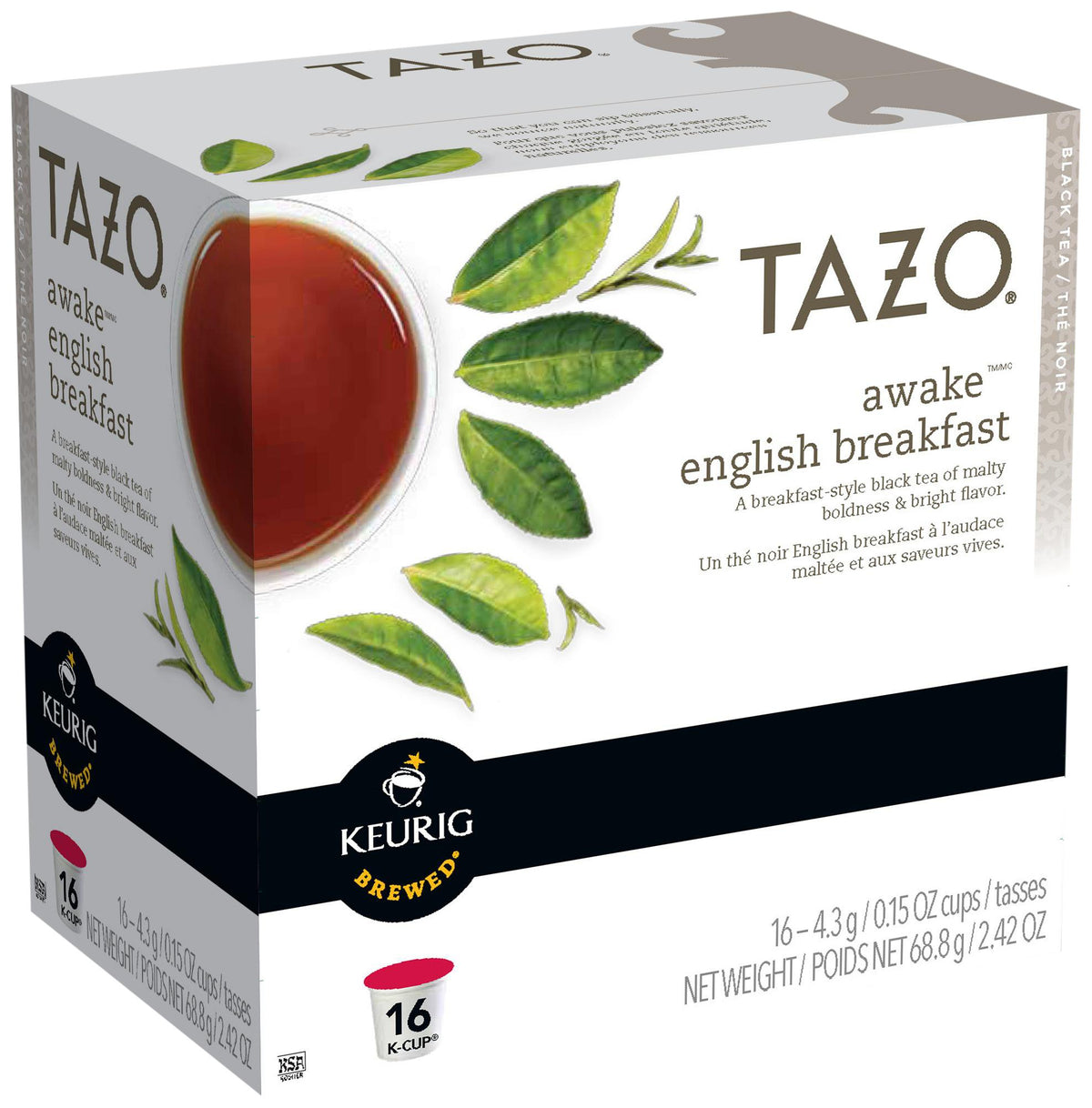 Awake Tea - 16 ct by TAZO – 16 Count (Pack of 1), black, Pack of 16, Model 110823
