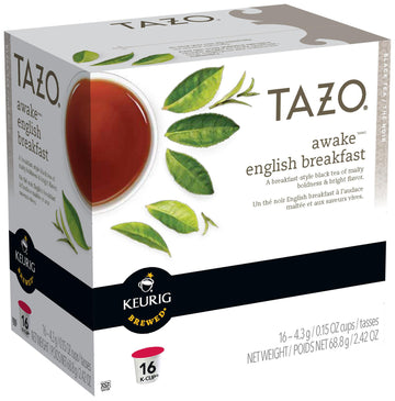 Awake Tea - 16 ct by TAZO – 16 Count (Pack of 1), black, Pack of 16, Model 110823