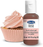 Satin Ice Food Color Liquid Gel, 0.61 fl oz Bottle, Peach
