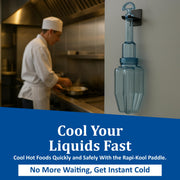 Food Cooling Paddle by San Jamar – 64 oz., 64.0 ounces, Polycarbonate Plastic, Blue, Model RCU64V2