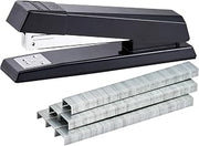 Bostitch Office Stapler, No-Jam Premium for Desktop, Includes 1,250 Staples, Full-Strip, 25 Sheet Capacity, Black