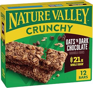 Nature Valley Crunchy Granola Bars, Oats & Dark Chocolate, 12 ct, 8.94 oz