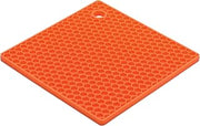 HIC Harold Import Co. Essentials Cantaloupe Honeycomb Silicone Trivet, 7-Inch