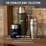 Stainless King Vacuum-Insulated Beverage Bottle by THERMOS – 40 Ounces, Stainless Steel, Midnight Blue, Model SK2010MDB4