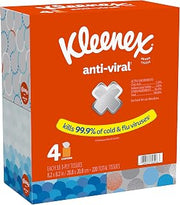 Kleenex Anti-viral Facial Tissue, 12 pack of 4 boxes