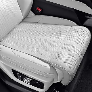 Car Seat Leg Support Cushion for BMW M1 M2 M4 i4 3.0 CSL New Class Coupe Coupe i8 Z4, Ergonomic C-Shaped Thigh Support Pad, Memory Foam, PU Leather, Fits Most Vehicles,White