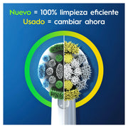 Precision Clean Replacement Brush Heads by Oral-B – 8 Count (Pack of 1), Nylon, Yellow,green, Model 4210201329343