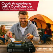 Chef Master Stove & 4 Fuel Canisters Camping Stoves