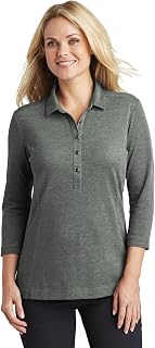 Port Authority Womens Coastal Cotton Blend Polo (LK581) -Deep Black -M