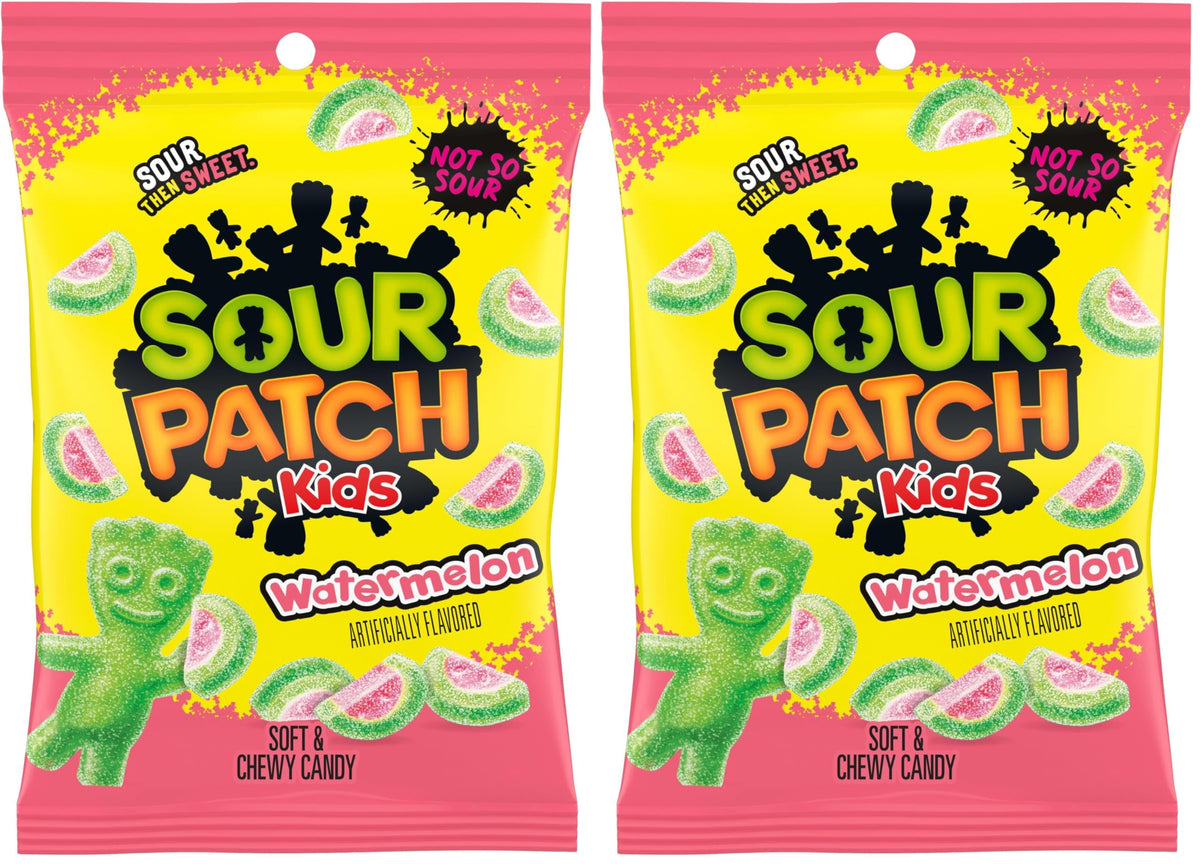 Sour Patch Kids Watermelon / 8 Oz (Pack of 2) / Multicolor Sour Candy