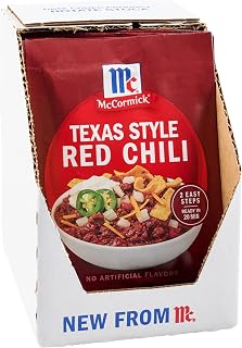 McCormick Texas Style Red Chili Seasoning Mix, 1 oz (Pack of 12)