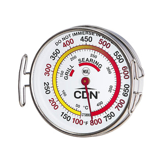 Grill Surface Thermometer | NSF Certified | ProAccurate® | Temperature Zones by CDN – 1, Stainless Steel, Silver, Model 1751038