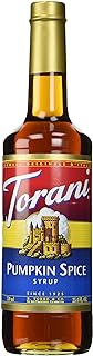 Torani Coffee Syrup, Pumpkin Spice Flavor, Pump Included, 25.4 Fl Oz