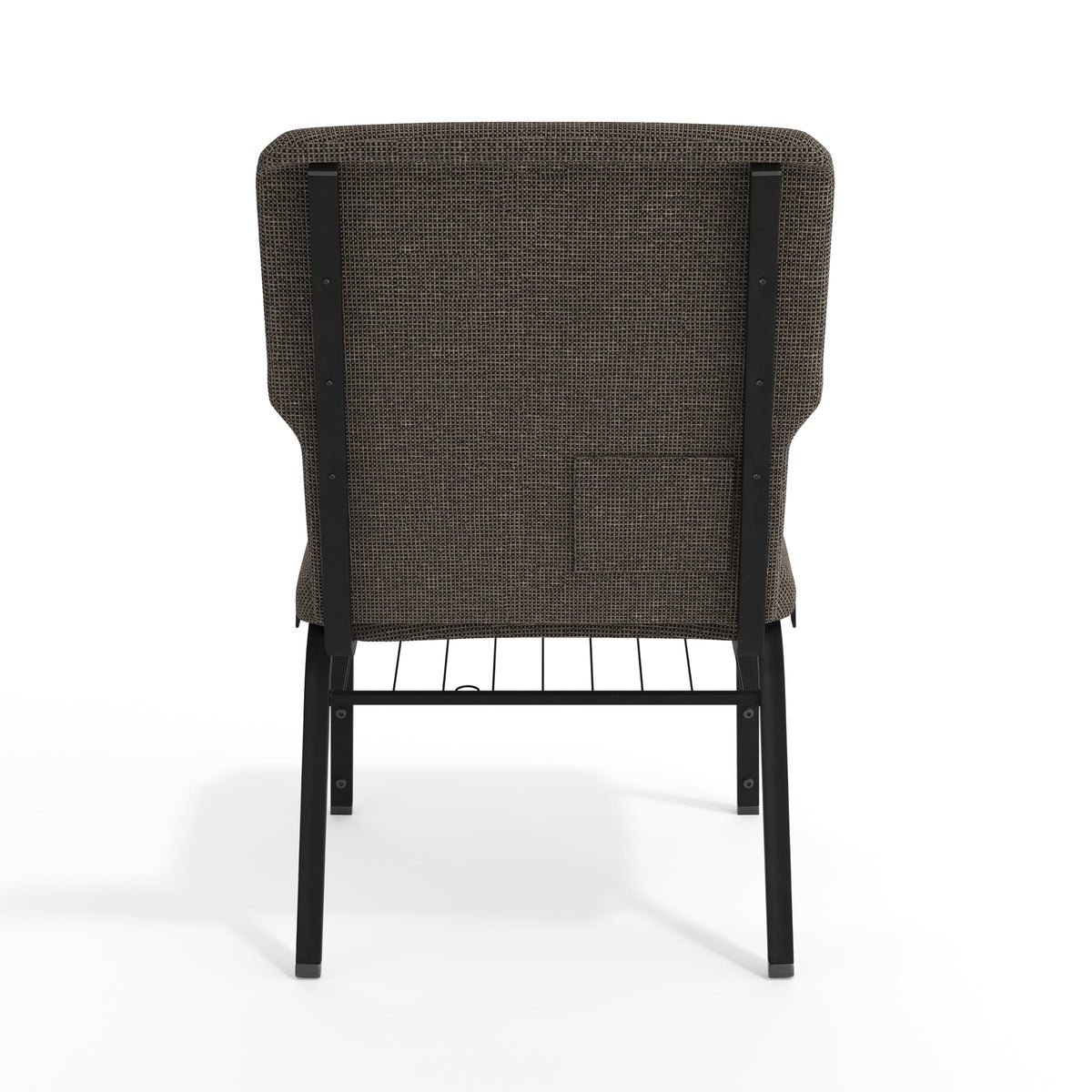 Flash Furniture Fossil Fabric/Black Frame / Set of 1 / Classic Stacking Chairs
