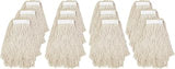 Genuine Joe Z20COTCT Narrow Band Cut End Wet Mop, 20oz., 12/CT, Natural