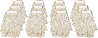 Genuine Joe Z20COTCT Narrow Band Cut End Wet Mop, 20oz., 12/CT, Natural