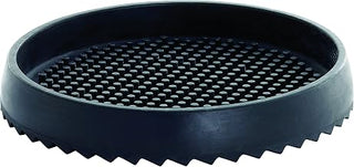 Tablecraft 6BK Drip Tray, 6-1/2" Dia. x 1", Round, for Pitchers, Dishwasher Safe, Rubber, Black