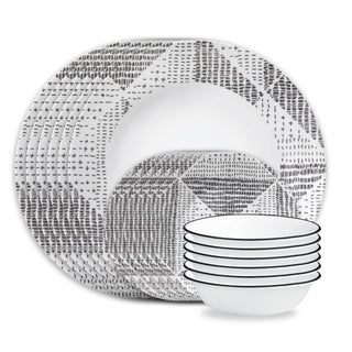 Vitrelle 18-Piece Service for 6 Dinnerware Set by Corelle – 18-Piece Set, Glass, Odisha, Pack of 18, Model 1152978