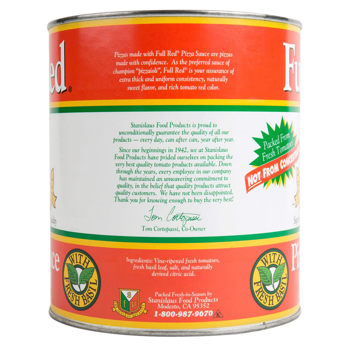 Full Red Pizza Sauce with Basil # by Stanislaus – 6.69 Pound (Pack of 1)