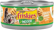 Purina Friskies Indoor Cat Food Pate, Chicken Dinner (24) 5.5 oz Cans