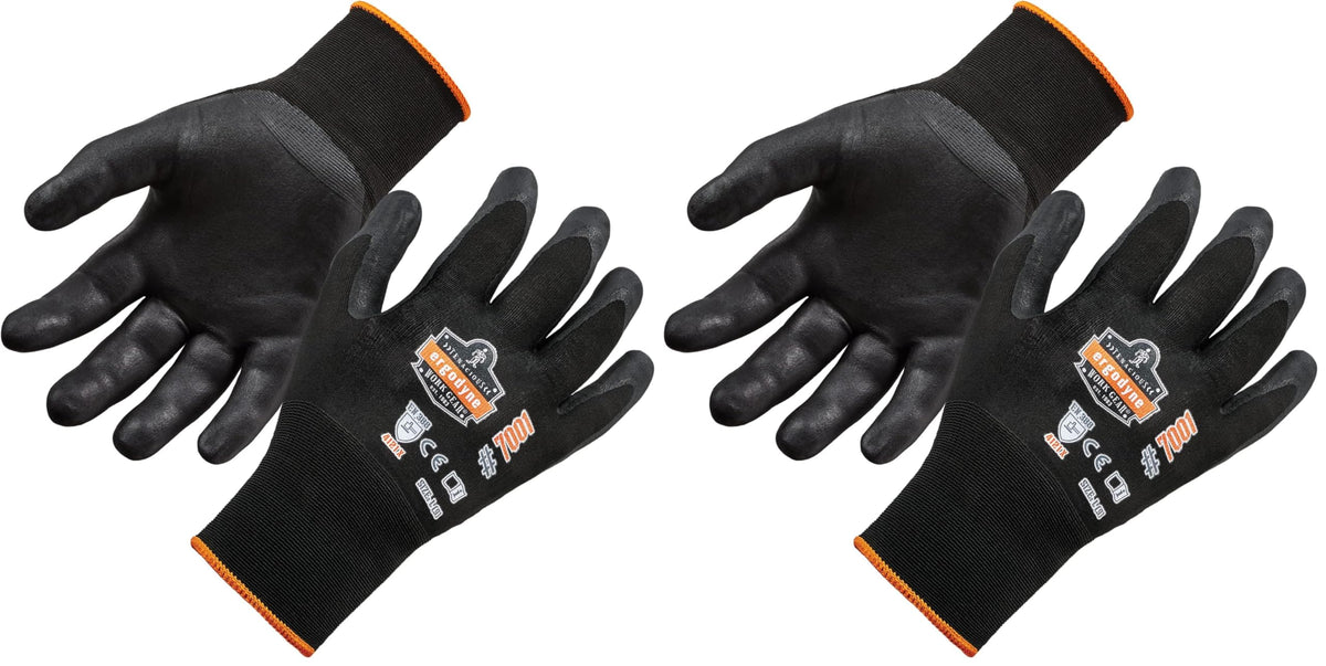 Ergodyne Black / 1 Count (Pack of 2) / Work Utility Safety Work Gloves